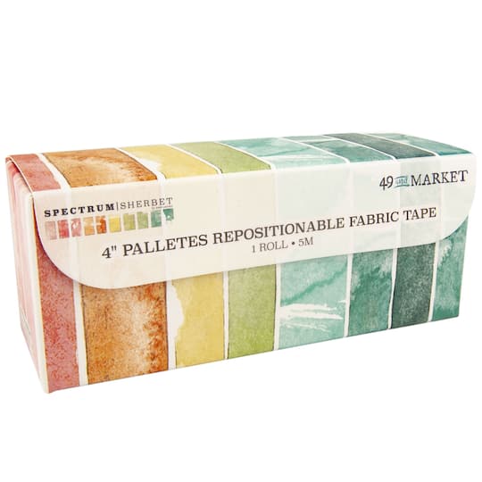 49 And Market Spectrum Sherbet 4&#x22; Palletes Fabric Tape Roll